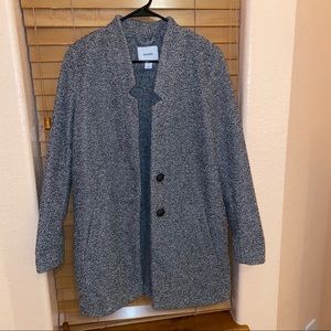 OLD NAVY LONG GREY COAT $12